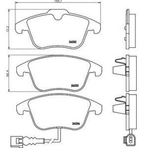 накладки PAGID T1783