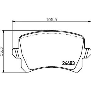 накладки PAGID T1699