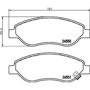накладки PAGID T1707