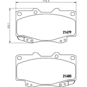 накладки PAGID T1718 