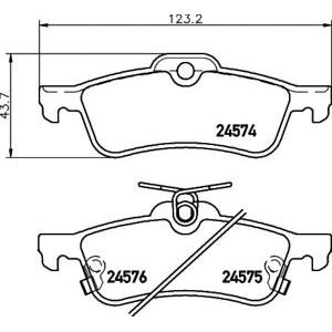 накладки PAGID T1716 
