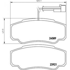 накладки PAGID T1721 