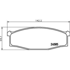 накладки PAGID T1745