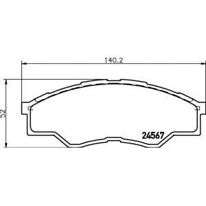 накладки PAGID T1717