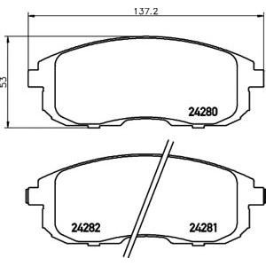 накладки PAGID T1654