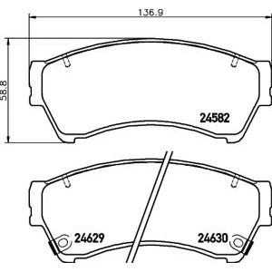 накладки PAGID T1749 