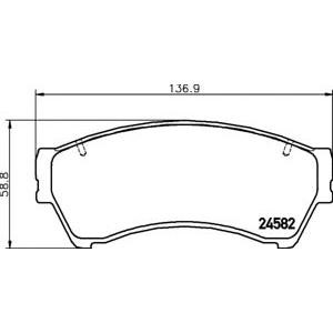 накладки PAGID T1743