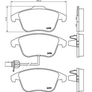 накладки PAGID T1760 