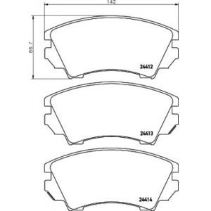 накладки PAGID T1668 