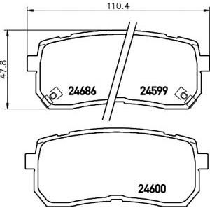 накладки PAGID T1725 