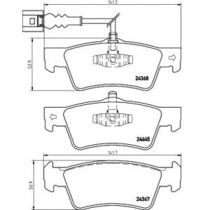 накладки PAGID T1758 