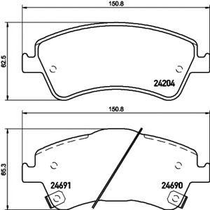накладки PAGID T1747 
