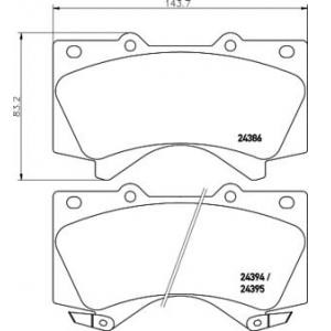 накладки PAGID T1681