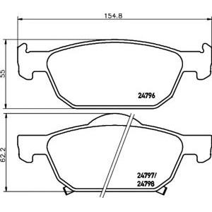 накладки PAGID T1763 
