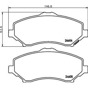 накладки PAGID T1807 