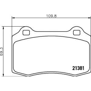 накладки PAGID T1554
