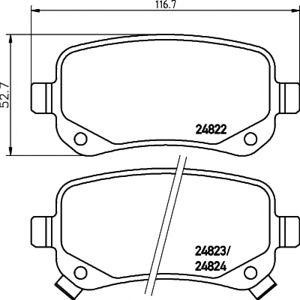 накладки PAGID T1816