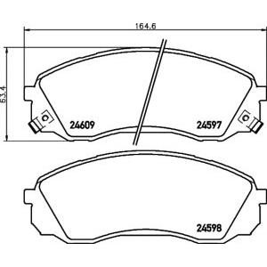 накладки PAGID T1724 