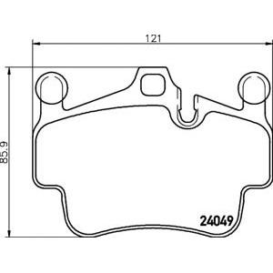 накладки PAGID T1635