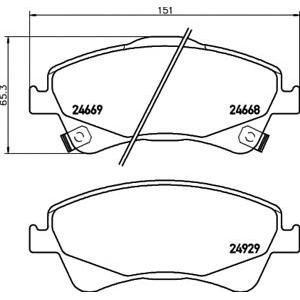 накладки PAGID T1905 