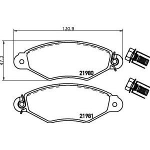 накладки PAGID T9073 
