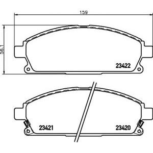 накладки PAGID T1273 