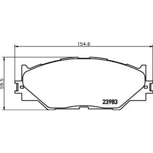 накладки PAGID T1541 