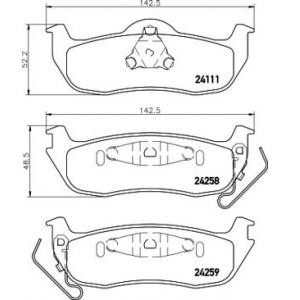 накладки PAGID T1535 
