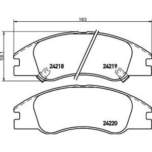 накладки PAGID T1519 