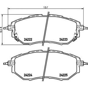 накладки PAGID T1518 