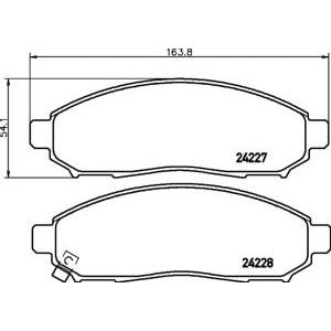накладки PAGID T1522 