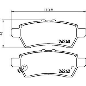 накладки PAGID T1523 