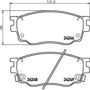 накладки PAGID T1526 
