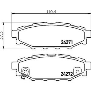 накладки PAGID T1543 