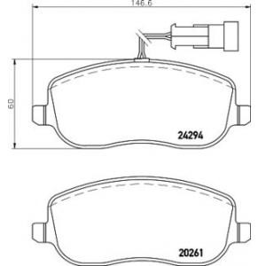 накладки PAGID T1570
