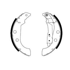 комплект спирачни челюсти PAGID R0970 