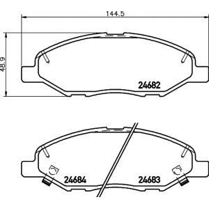 накладки PAGID T1820