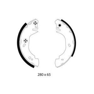 комплект спирачни челюсти PAGID R0580 