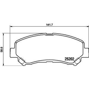 накладки PAGID T2073 