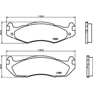 накладки PAGID T0385
