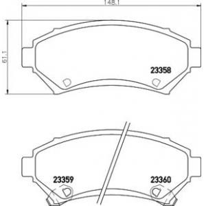 накладки PAGID T3086 