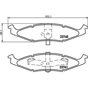 накладки PAGID T1317