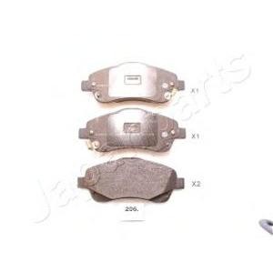 накладки JAPANPARTS PA-206AF