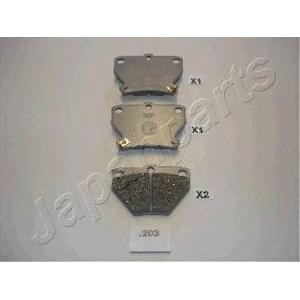 накладки JAPANPARTS PP-203AF 