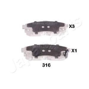 накладки JAPANPARTS PP-316AF 
