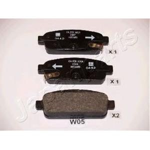 накладки JAPANPARTS PP-W05AF