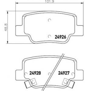 накладки PAGID T1906