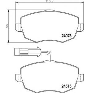 накладки PAGID T1650 