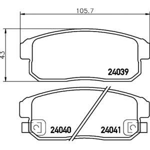 накладки PAGID T1597