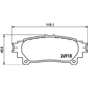 накладки PAGID T1987